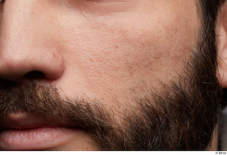 HD Face Skin Owen Reid bearded cheek face lips mouth…
